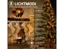 ibettertec LED-Lichterkette 12m mit Fernbedienung, 100 LEDs, Warmweiß Bild 4
