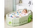 Toomoke Faltbare Babybadewanne Grün BPA-frei Rutschfest Bild 1