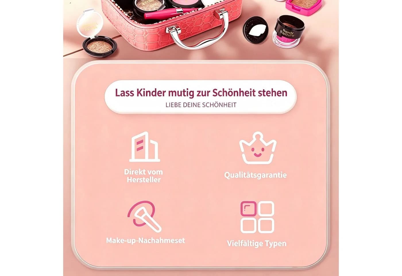 Toomoke Kinderschminke 22-tlg. Rollenspiel-Set mit Koffer - Bild 4