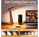 Toomoke LED Schreibtischlampe Schwarz Faltbar USB-ladbar Bild 1