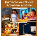Toomoke LED Schreibtischlampe Schwarz Faltbar USB-ladbar Bild 3