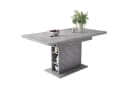 KLAM HOME Esstisch Küchentisch mit Stauraum 110x70x75 cm Grau Bild 1