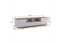 KLAM HOME Lowboard TV-Schrank Weiß Bild 3