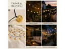 ibettertec LED Solarleuchte Outdoor Lichterkette 20 Kugeln Warmweiß Bild 4