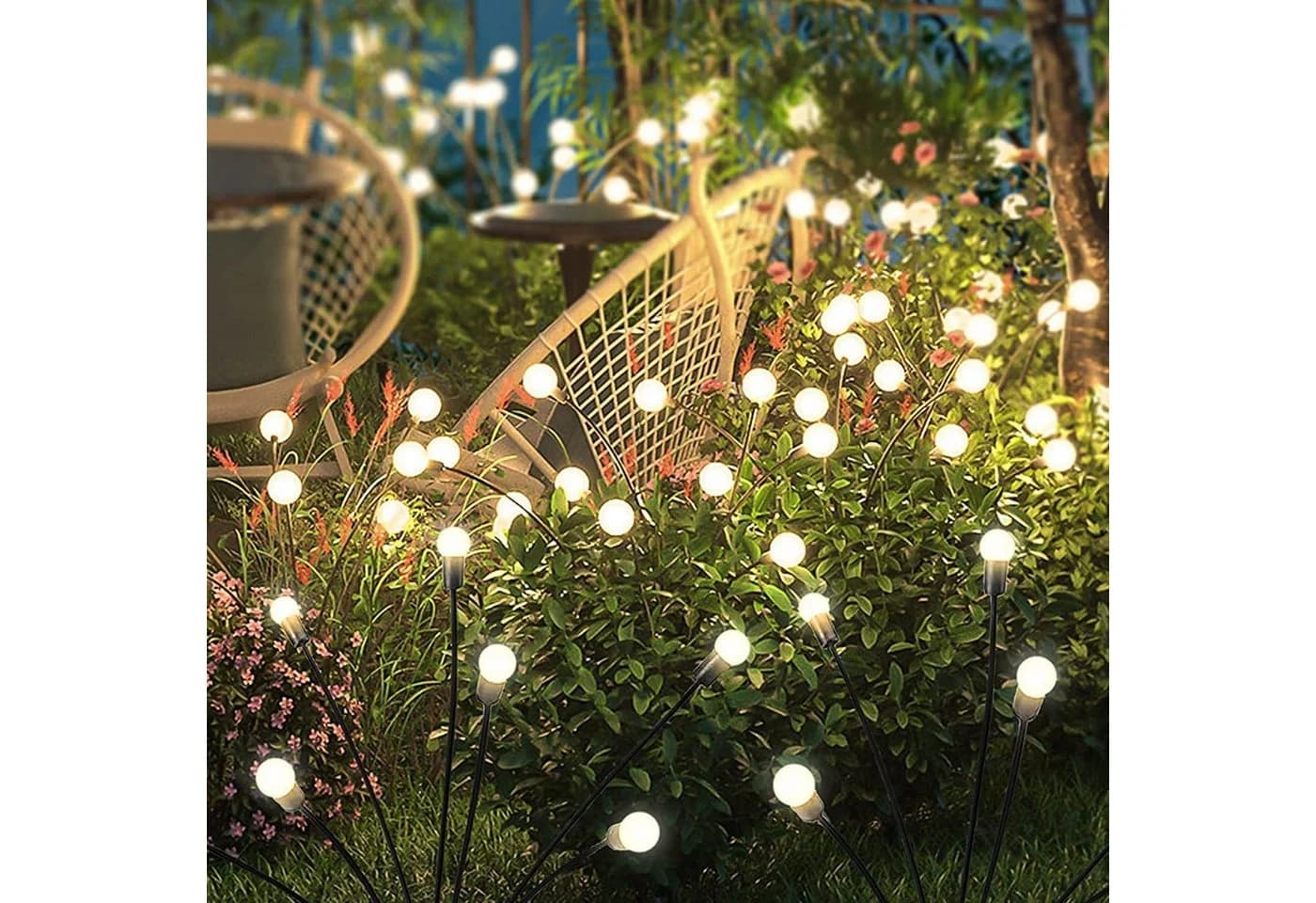 ibettertec LED Solarleuchte 2 Stück Warmweiß IP65 Wasserdicht - Bild 2