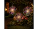 ibettertec LED Solarleuchte 4 Stück 80 LEDs Bunt Warmweiß Garten Bild 2