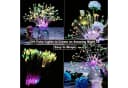ibettertec LED Solarleuchte 4 Stück 80 LEDs Bunt Warmweiß Garten Bild 4