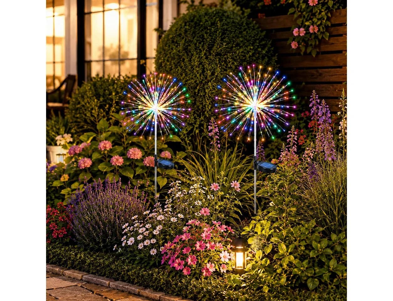 Fyrove LED Solarleuchte 420 LEDs Bunt Garten - Bild 2