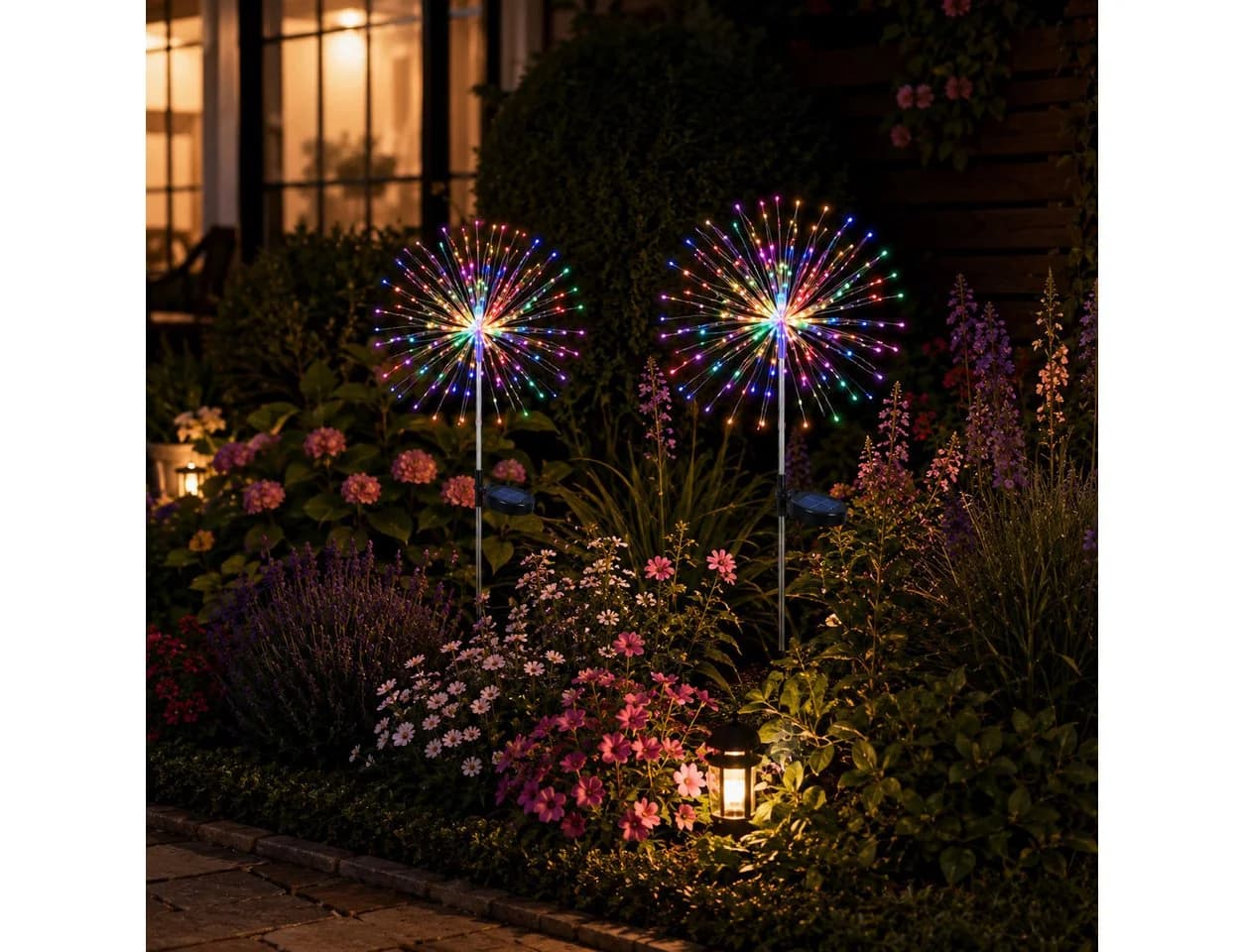 Fyrove LED Solarleuchte 420 LEDs Bunt Garten - Bild 3