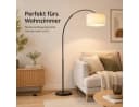 Fyrove Stehlampe Bogenleuchte Schwarz-Weiß mit Fußschalter Bild 3