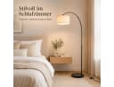 Fyrove Stehlampe Bogenleuchte Schwarz-Weiß mit Fußschalter Bild 4