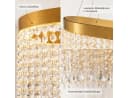 Fyrove Kristall Pendelleuchte dimmbar 80cm App Fernbedienung LED 70W gold Bild 4