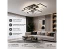 Fyrove LED Deckenlampe 6 Rahmen Schwarz Dimmbar mit Fernbedienung Bild 5