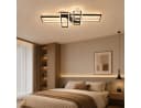 Fyrove LED Deckenleuchte 94W Dimmbar Schwarz mit Fernbedienung Bild 5