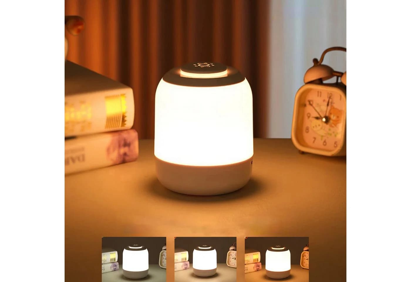 ibettertec Nachtlicht LED Nachttischlampe Dimmbar 3 Farben - Bild 2