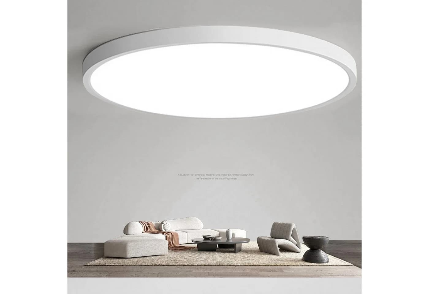 ibettertec Deckenleuchte Flach Rund Weiß 28cm wasserdicht LED - Bild 2