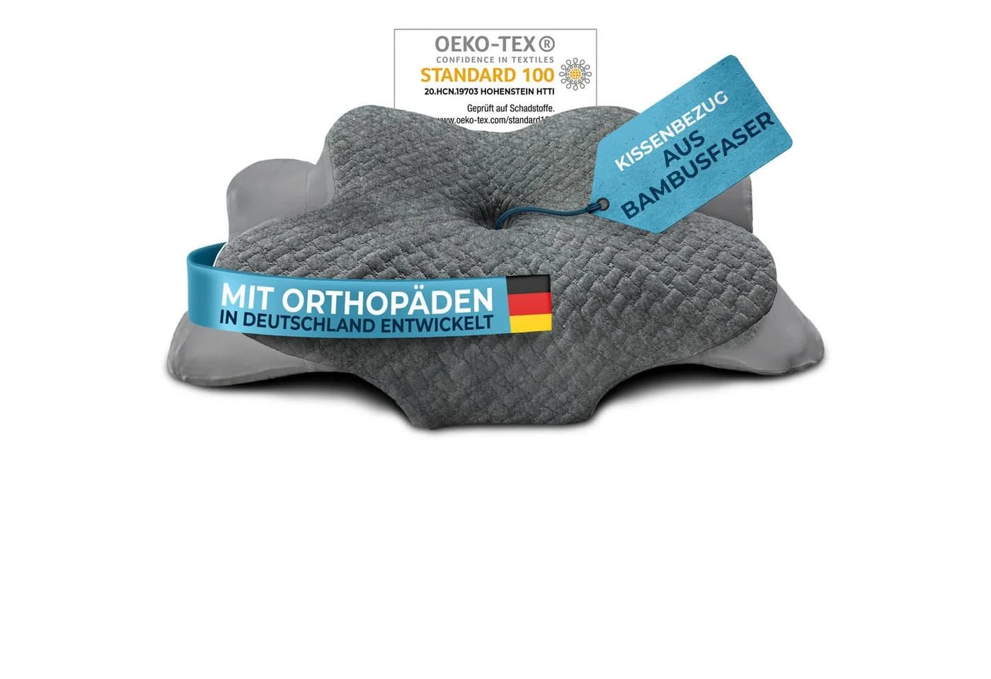 Glückstoff Kissenbezug für Orthopädisches Kissen Bambusfaser & Spandex - Bild 2