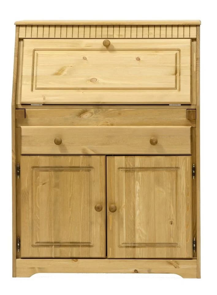 Clever-Moebel Sekretär Kiefernholz Landhausstil Schreibtisch 83x41x111 cm