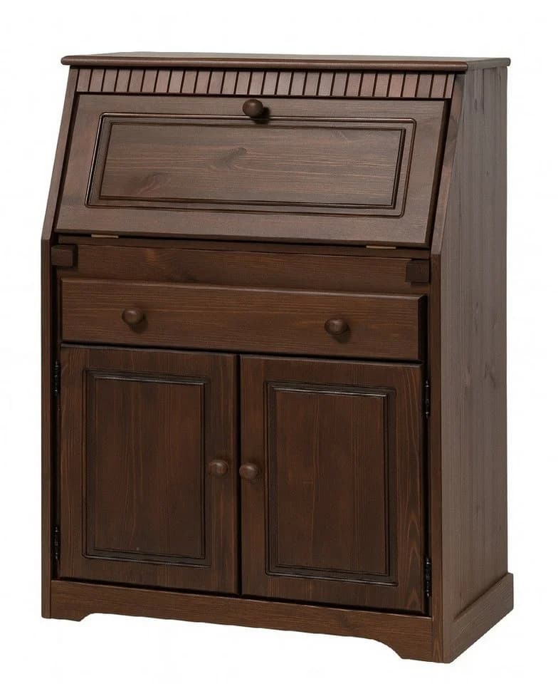 Clever-Moebel Sekretär Kiefernholz Landhausstil Schreibtisch 83x41x111 cm - Bild 2