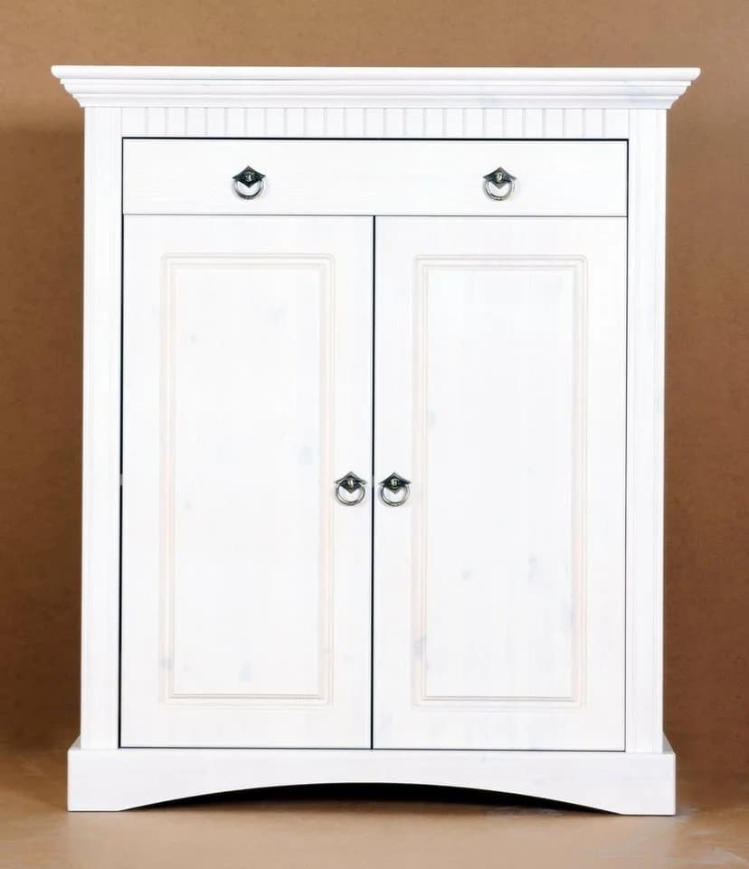 Clever-Moebel Kommode 2-türig Kiefernholz Landhausstil 84x39x97 cm - Bild 3