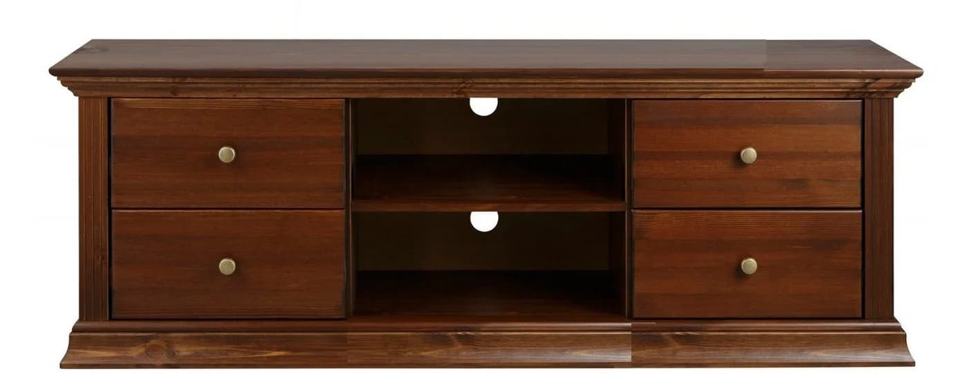 Clever-Moebel TV-Schrank Lowboard Kiefernholz Landhausstil 141x39x47 cm - Bild 2