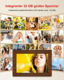 Fine Life Pro Digitaler Fotorahmen mit WiFi 10 Zoll 1280x800 Pixel 32 GB Bild 1