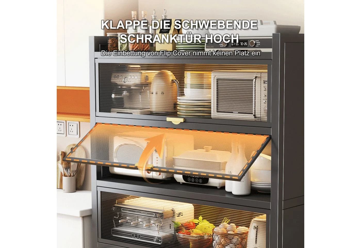 FOXSPORT Küchenschrank Vorratschrank 20 kg Traglast Grau - Bild 5