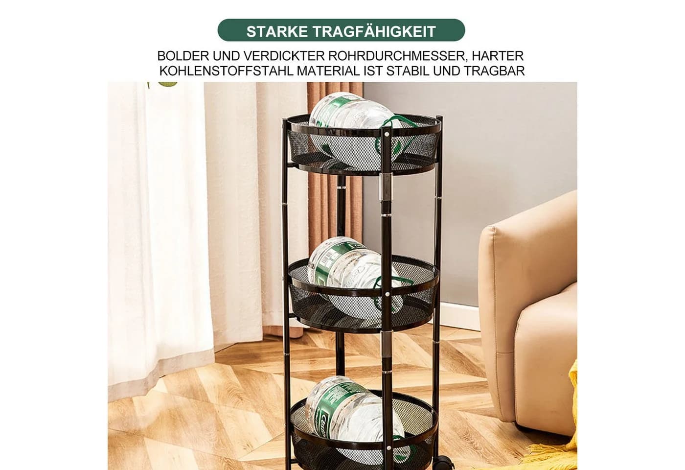 FOXSPORT Standregal Faltbar mit Rollen - Bild 4