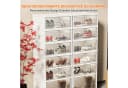 Seven Comfort Schuhschrank Kunststoff 6 Fächer Weiß Faltbar Bild 5