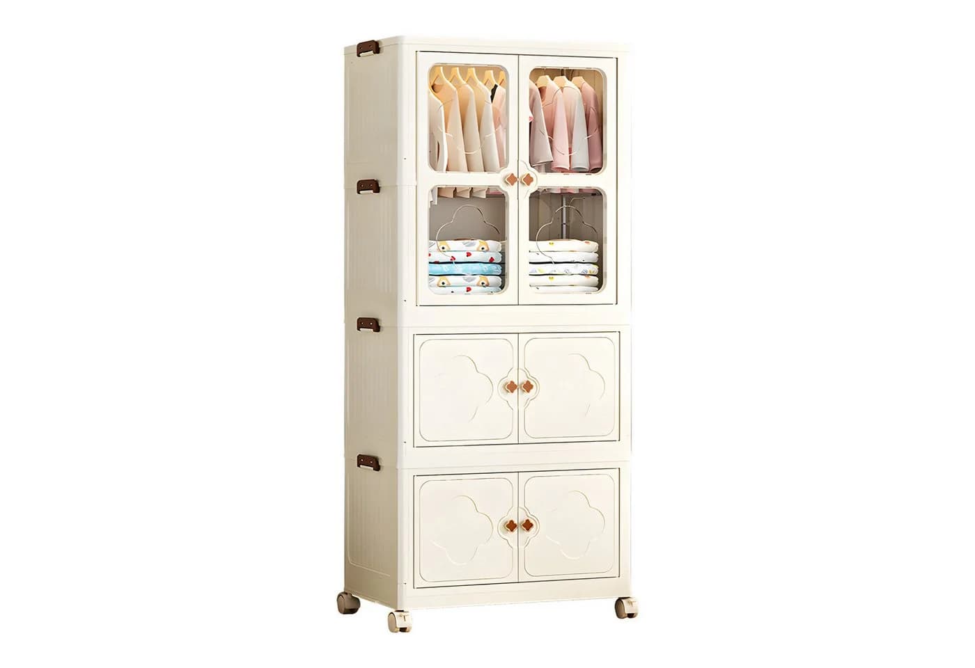 Seven Comfort Mehrzweckschrank Kunststoff Faltbarer mit 10 Kleiderbügeln - Bild 2