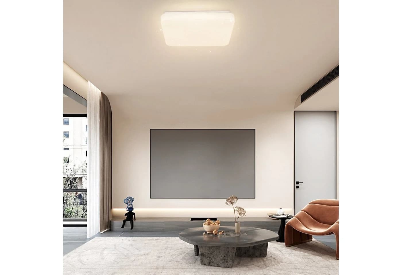 ZMH LED Deckenleuchte 37W Sternenhimmel Schlafzimmerlampe mit Fernbedienung - Bild 3