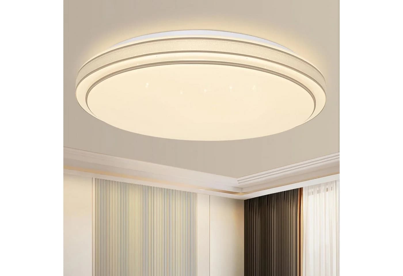 ZMH LED Deckenleuchte Wohnzimmer Deckenlampe Sternenhimmel Modern - Bild 2