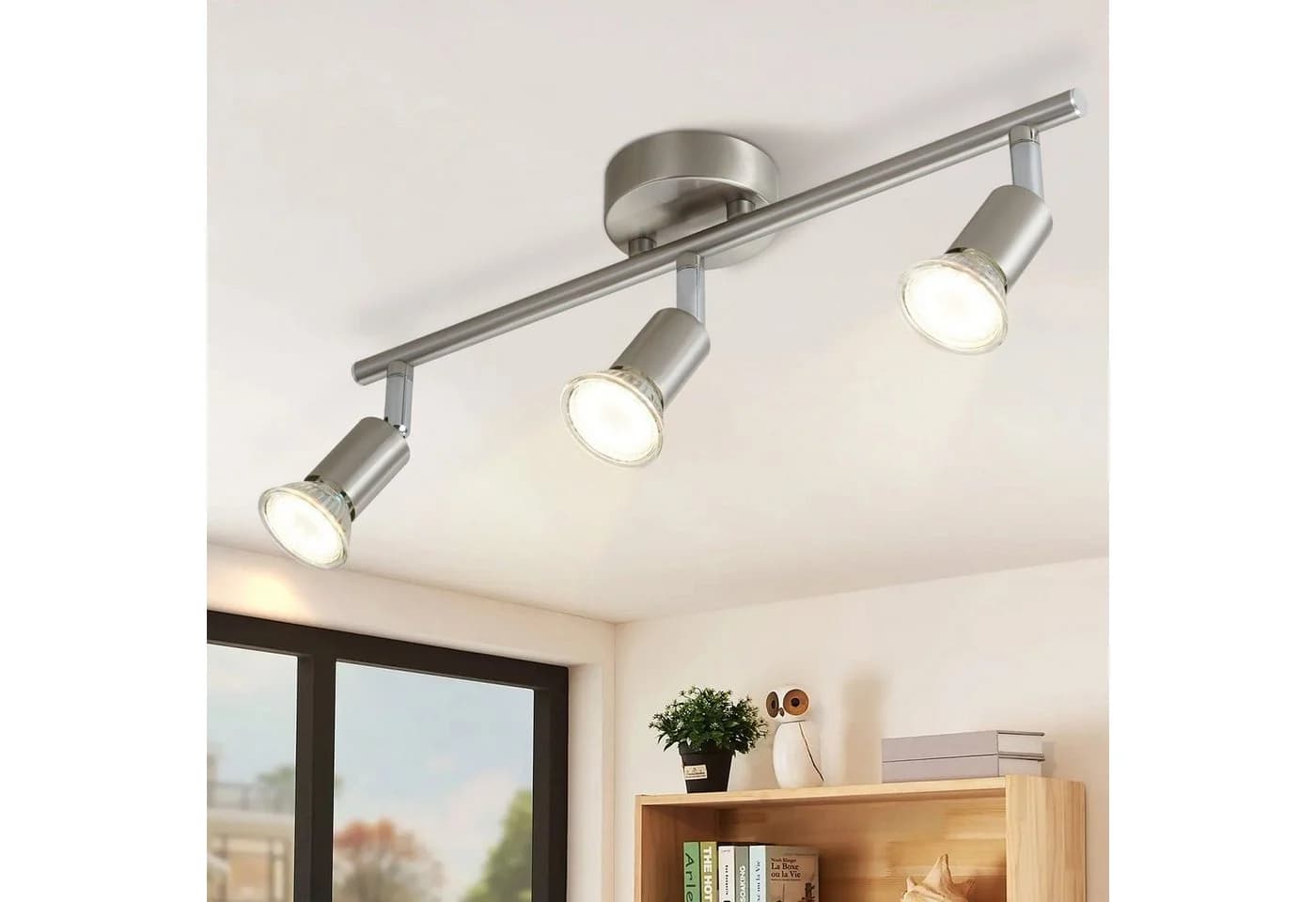 ZMH Deckenstrahler Schwarz/Nickel Modern GU10 Schwenkbar - Bild 2