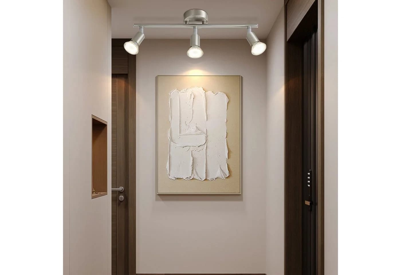 ZMH Deckenstrahler Schwarz/Nickel Modern GU10 Schwenkbar - Bild 3
