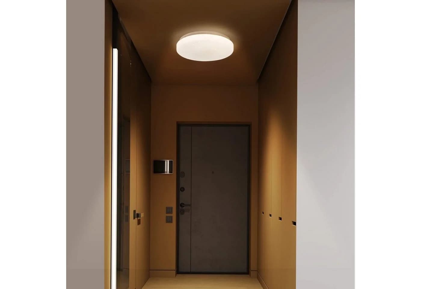 ZMH LED Deckenleuchte Modern Sternenhimmel Weiss 4000K
