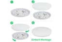 ZMH LED Deckenleuchte Sternenhimmel Modern Weiß 21cm Bild 1