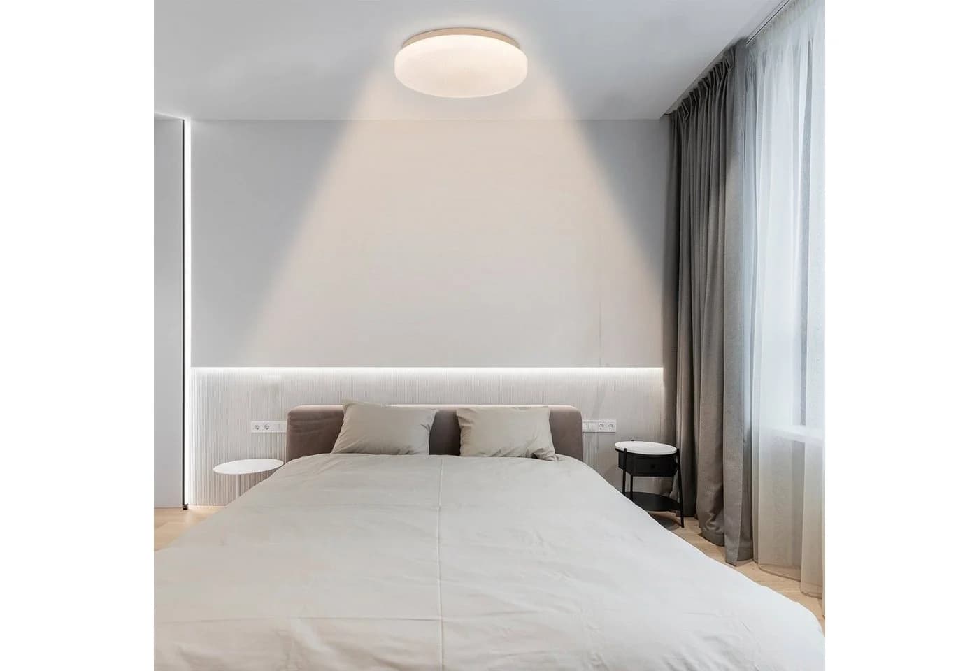 ZMH LED Deckenleuchte Sternenhimmel Modern Weiß 21cm - Bild 5