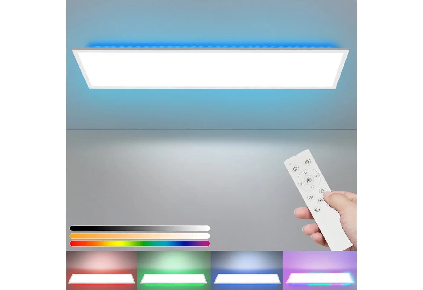 ZMH LED Deckenleuchte Dimmbar RGB Hintergrundbeleuchtung - Bild 2