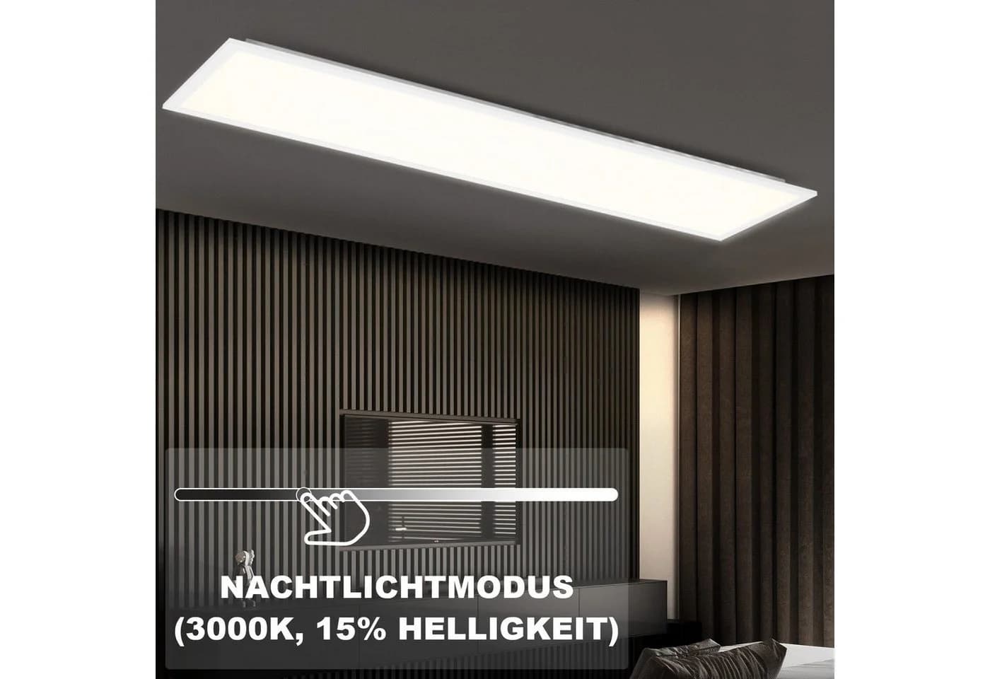 ZMH LED Deckenleuchte Dimmbar RGB Hintergrundbeleuchtung - Bild 4