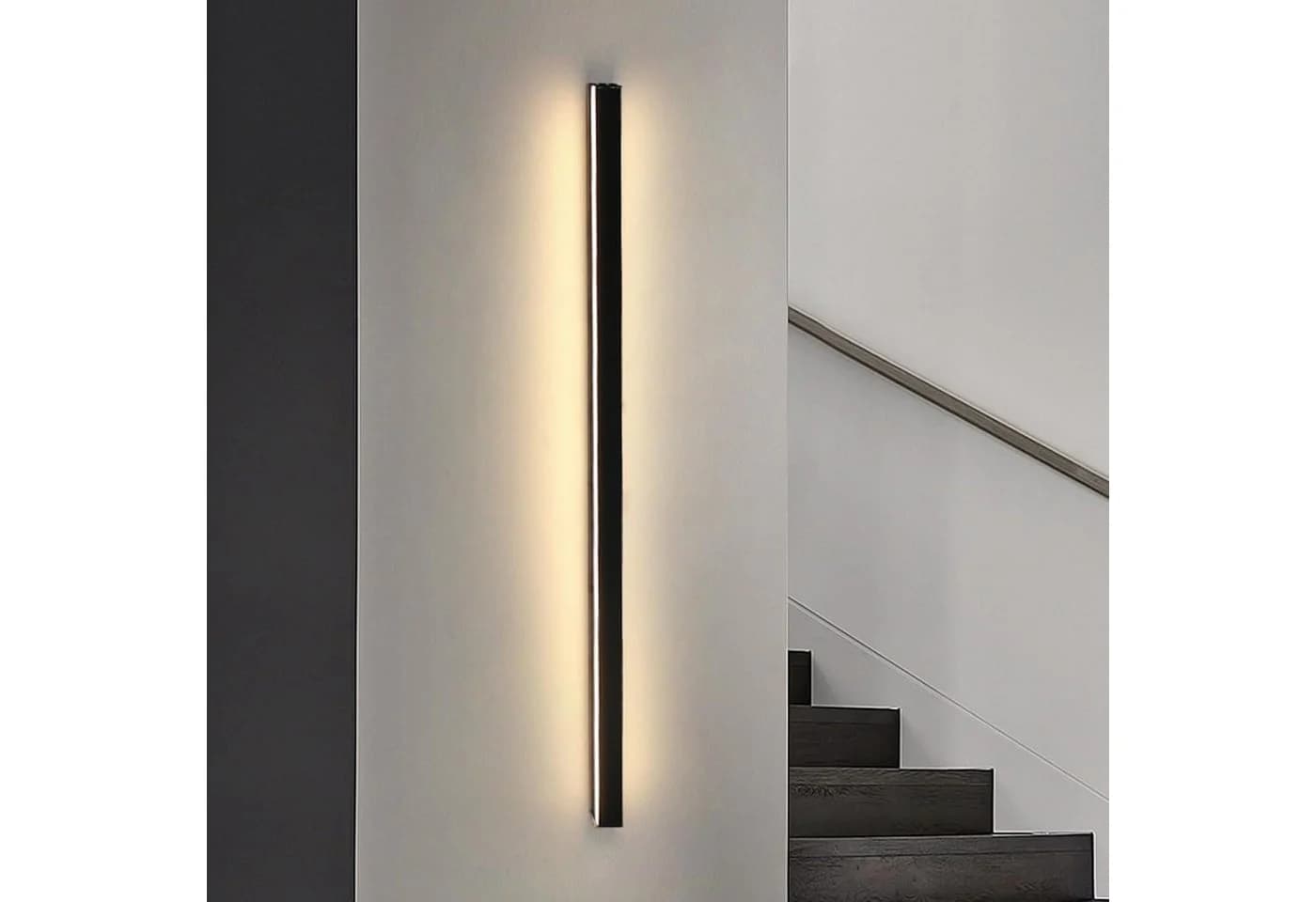 Nettlife LED Wandleuchte Schwarz Modern Warmweiß - Bild 2