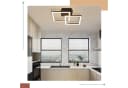 Nettlife LED Deckenleuchte Modern 24W Warmweiß 3000K Schwarz Bild 3