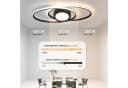 Nettlife LED Deckenleuchte Dimmbar Modern 48W Schwarz Bild 1