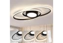 Nettlife LED Deckenleuchte Dimmbar Modern 48W Schwarz Bild 2
