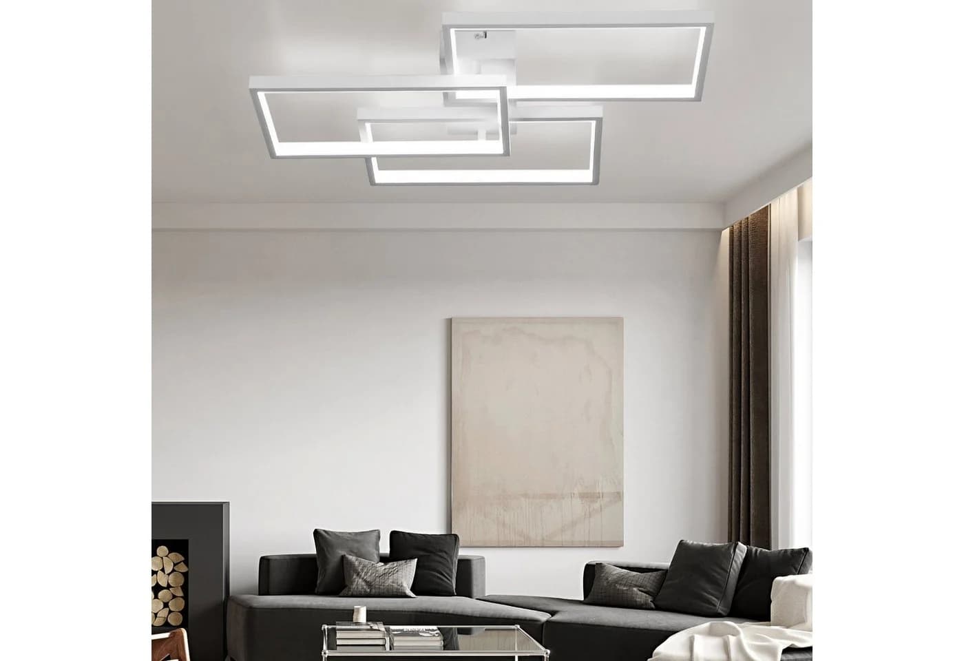 Nettlife LED Deckenleuchte 80CM Dimmbar mit Fernbedienung 48W, Farbwechsler - Bild 3