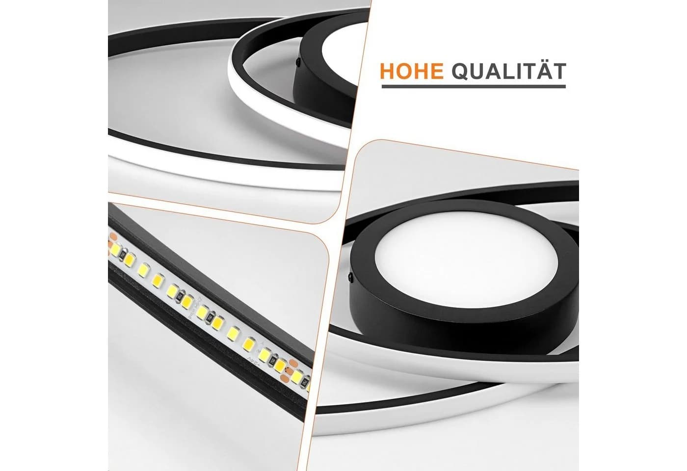 ZMH LED Deckenleuchte Dimmbar mit Fernbedienung Modern 48W - Bild 3