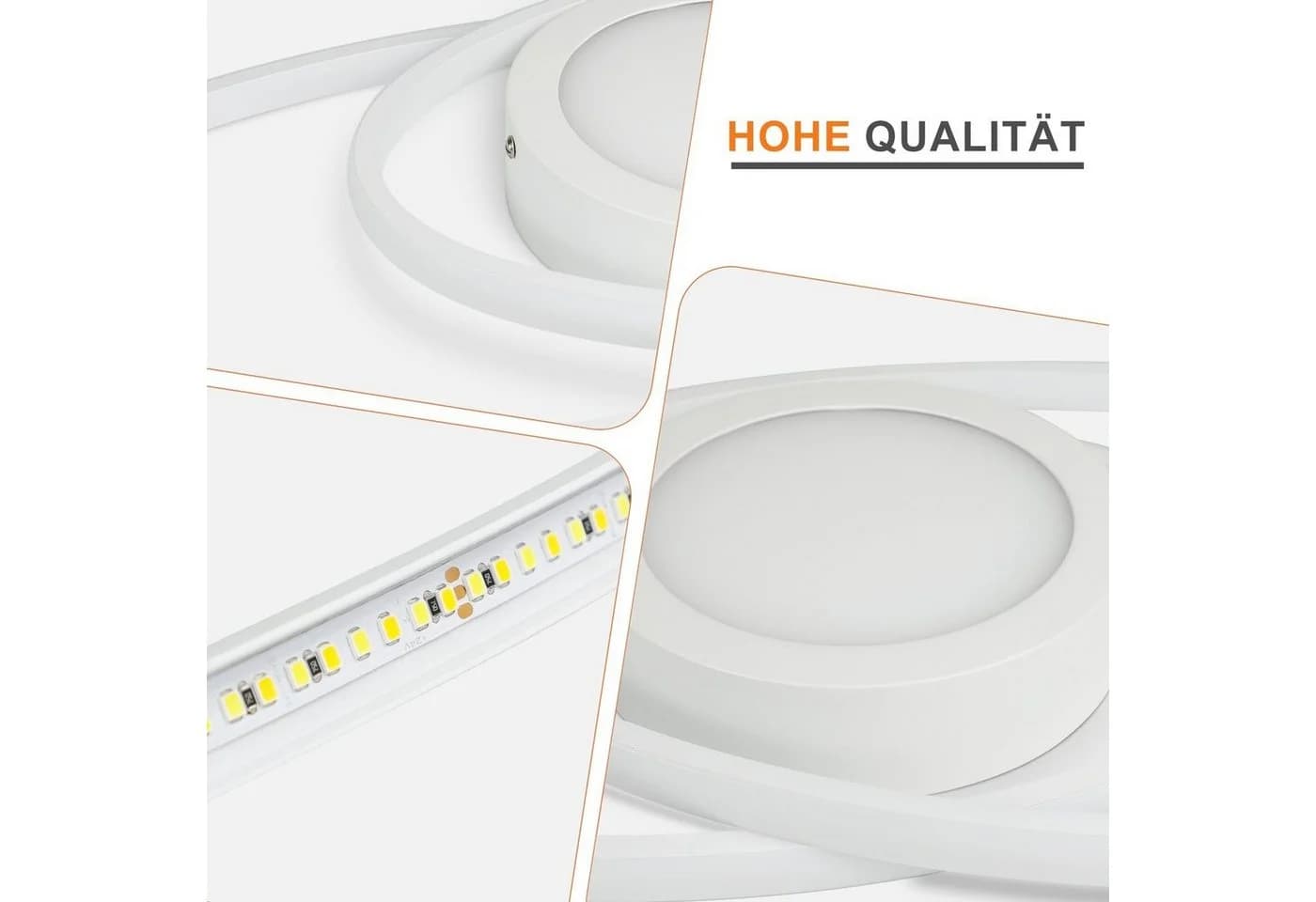 ZMH LED Deckenleuchte Dimmbar mit Fernbedienung Modern 48W 3000-6500k - Bild 3