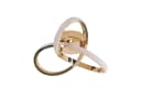 Riserva LED Deckenleuchte Gold 22W Dimmbar 3 Farben Acryl Rund Bild 2