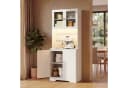 Bealife Buffet Küchenschrank Weiß mit LED-Licht & Steckdose Bild 3