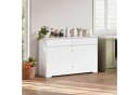 Bealife Sideboard Weiß mit zwei Schubladen und vier Türen Bild 1