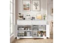 Bealife Sideboard Weiß mit zwei Schubladen und vier Türen Bild 2